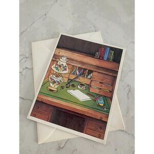 Renaissance Communicate Friendship Message Folded Greeting Card with‎ Envelope
